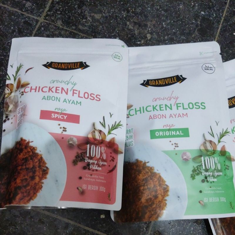 

GRANDVILLE crunchy chicken floss ABON AYAM original / spicy