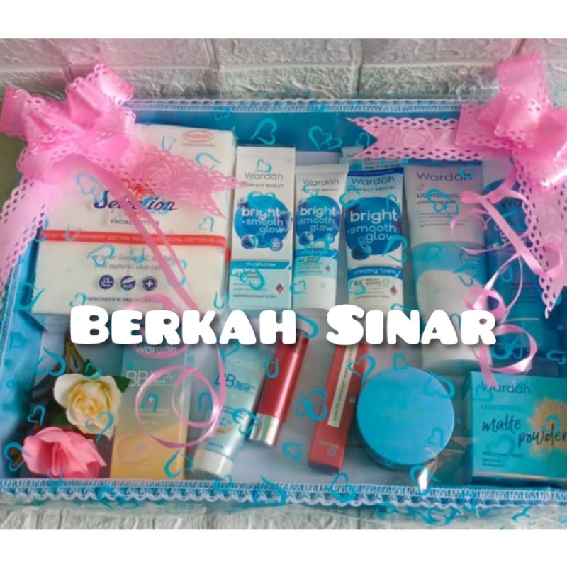 wardah paket perfect bright bok hantaran pernikahan kado ulang tahun pernikahan Hampers