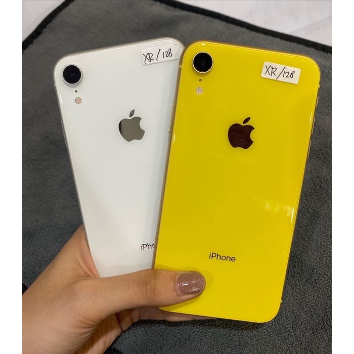 iPhone XR white and yellow 128GB