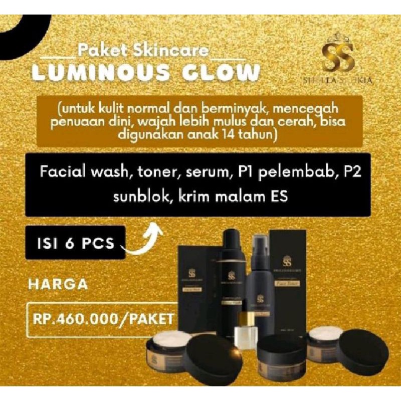 paket skincare luminous glow(ES) Shella saukia