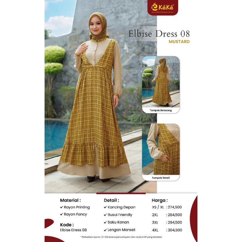 Gamis Dewasa Keke Elbise 08 | Gamis Dewasa Keke Original - Elbise 08 | Keke Busana