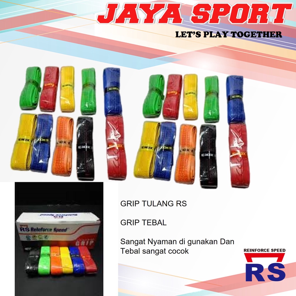 Grip Raket Badminton Karet RS Tebal Grip Bulu Tangkis Grip Raket Bulutangkis