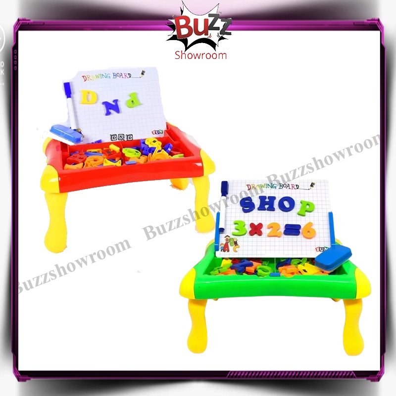 Mainan Edukasi Magnetic Learning Case Drawing Board MAINAN PAPAN TULIS MAGNET
