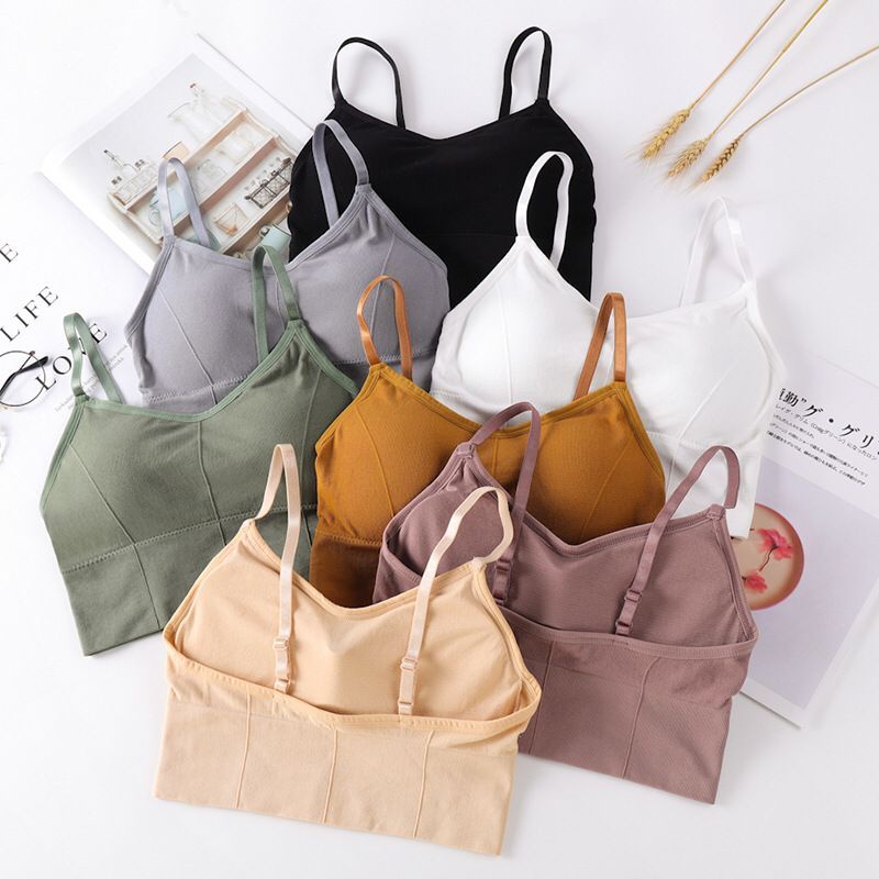 GROSIRTAS TG1622 Bralette Crop Wanita import POlos 7 Warna