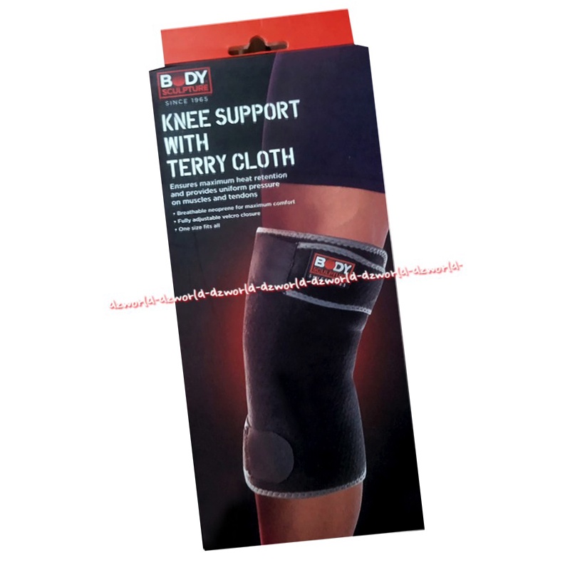 Body Sculpture Knee Support With Terry Cloth Alat Vantu Penyangga Lutut Deker Bahan Kain TEbal