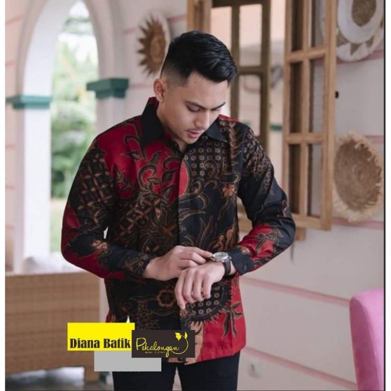 BATIK BOLO DEWO Motif Soedirman Hem Atasan Kemeja Baju Batik Pria