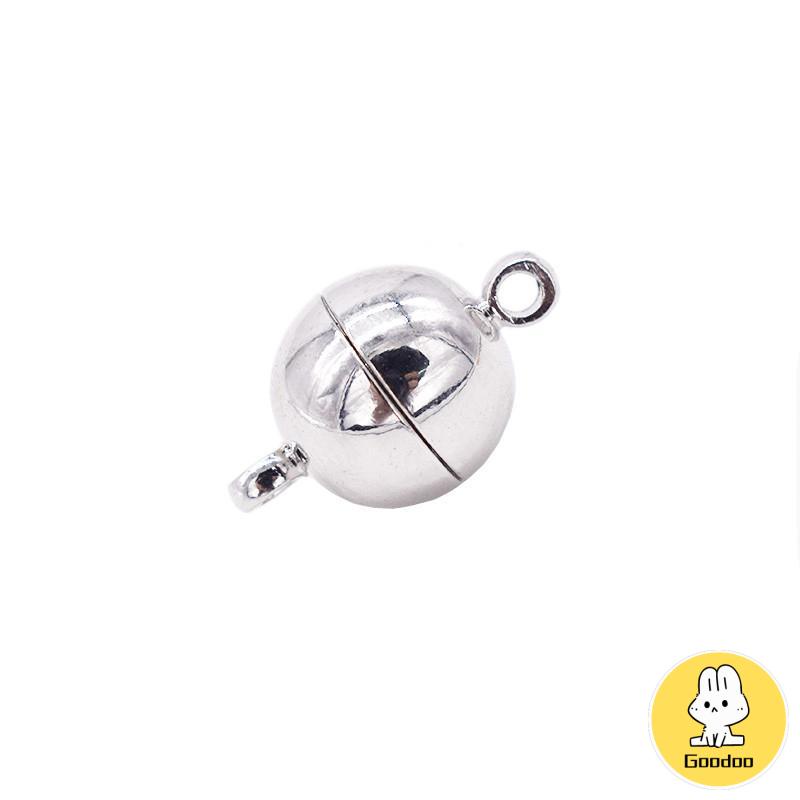10pcs Kait Lobster Magnetik Bentuk Bola Bulat Untuk Membuat Perhiasan Diy -Doo