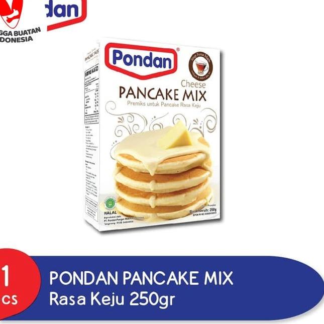 

BISA ✨COD✨ PONDAN PANCAKE MIX KEJU PONDAN CHEESE PANCAKE PREMIKS BOX 250GR !!!