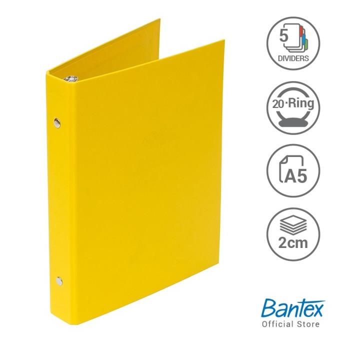 

Bantex Exclusive Multiring Binder A5/20 Ring O-25mm Yellow #1325 06