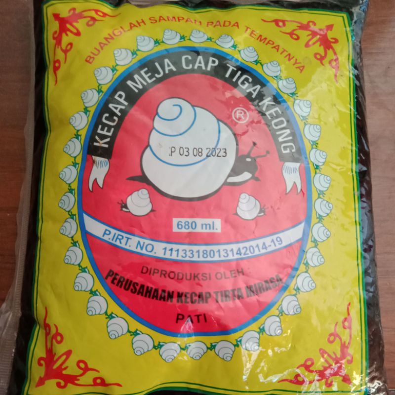 

kecap manis cap tiga keong kemasan 340 ml/ kecap meja cap tiga keong