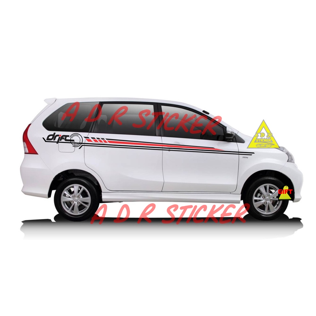 CUTTING STICKER MOBIL AVANZA STICKER LIST SISI SAMPING MOBIL TOYOTA AVANZA