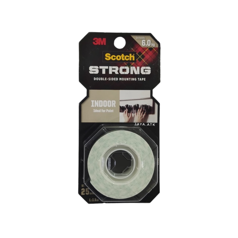 DOUBLE TAPE MOUNTING VHB 3M SCOTCH 110-S25 25MM X 1.5M 6KG INDOOR SELOTIP 2 SISI BUSA FOAM