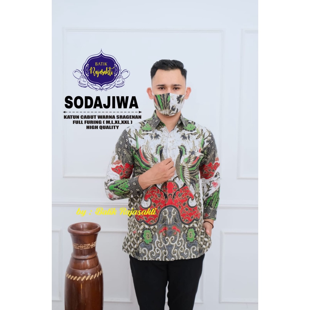 SODAJIWA RAJASAKTI BATIKSOLOAMANAH KEMEJA BAJU BATIK PRIA SOLO LENGAN PANJANG PENDEK LAPIS FURING ATASAN BATIK PREMIUM MODERN KATUN HALUS BANGSAWAN BAYU PUTRA BERLIAN BIRU BHARATAYUDA BIMASENA BIRENDRA BIRU INDAH BRAHMAKERTA BRAHMAKERTA MERAH BUDIDRAWA