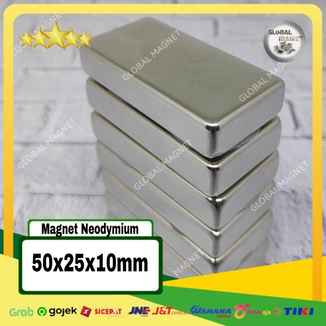 Magnet Neodymium / Magnet Persegi 50X25X10Mm