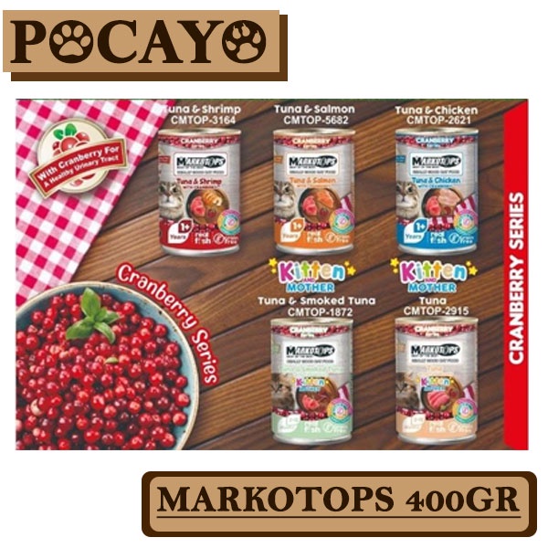 MARKOTOPS 400Gr All Varian CRANBERRY SERIES