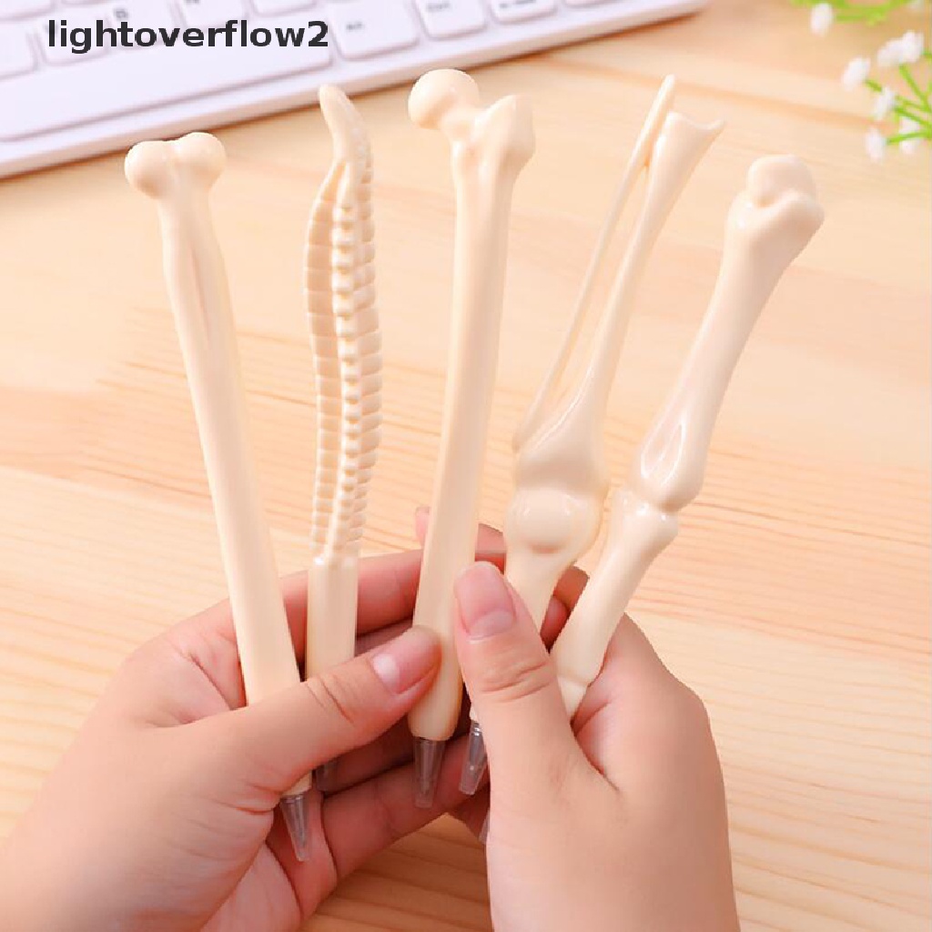 (lightoverflow2) 5pcs Pulpen Bentuk Tulang Untuk Dokter / Perawat