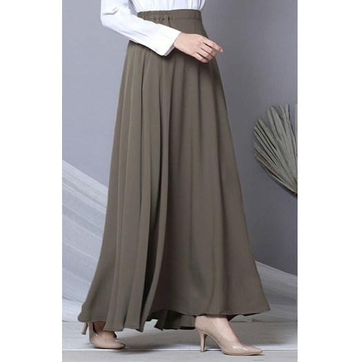 Rok bawahan wanita casual rok skrit