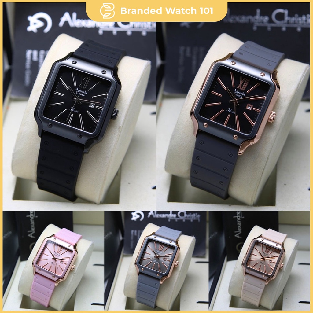 ORIGINAL Jam Tangan Wanita Alexandre Christie AC 2942 / AC2942 / 2942 Garansi Resmi 1 Tahun, Rubber