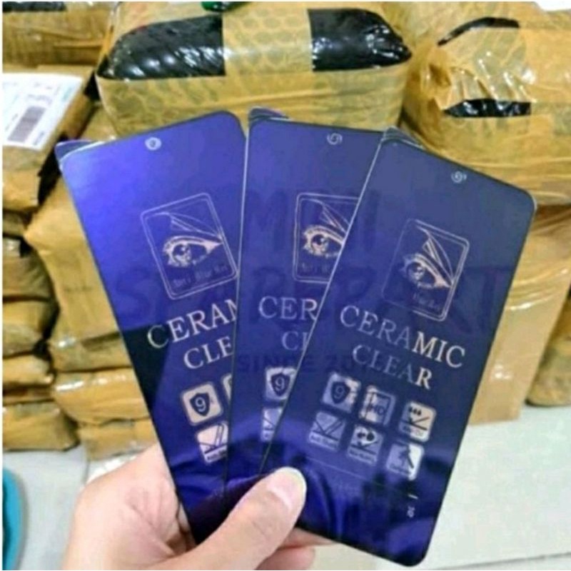 Tempered Glass Anti Blue Ray Ceramic Matte Clear Oppo A95, A93, A92, A91, A77S, A58, A78, A52, A53, A57, A55, A54, A53S, A37, A78, A31, A17, A16K, A16E, A16, A15S, A15, A12, A9 2020, A7, A5S, A5 2020, A3S, A1K,Vivo Y36, V27E, Samsung A24 4G, A34 5G,  C53