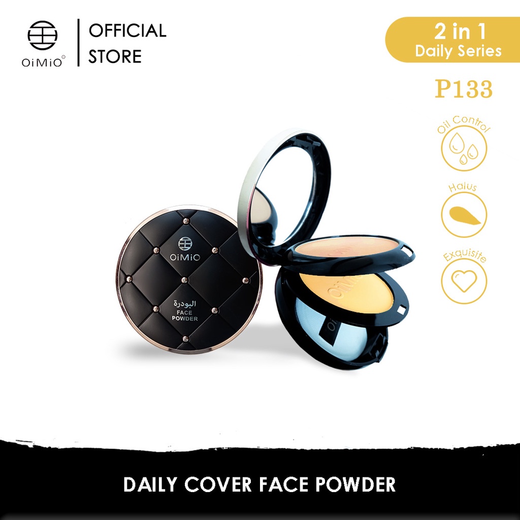 OIMIO Daily Cover 2in1 Face Powder - Bedak Padat