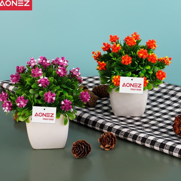 Real Promotion--Aonez bunga hias bunga artificial murahbunga mini hiasan tanaman kaktus hias dengan pot