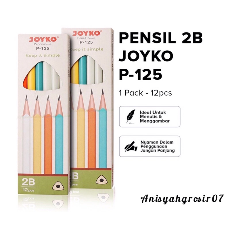 

(1PACK) Pensil 2B joyko P-125/Joyko Triangel Pencil