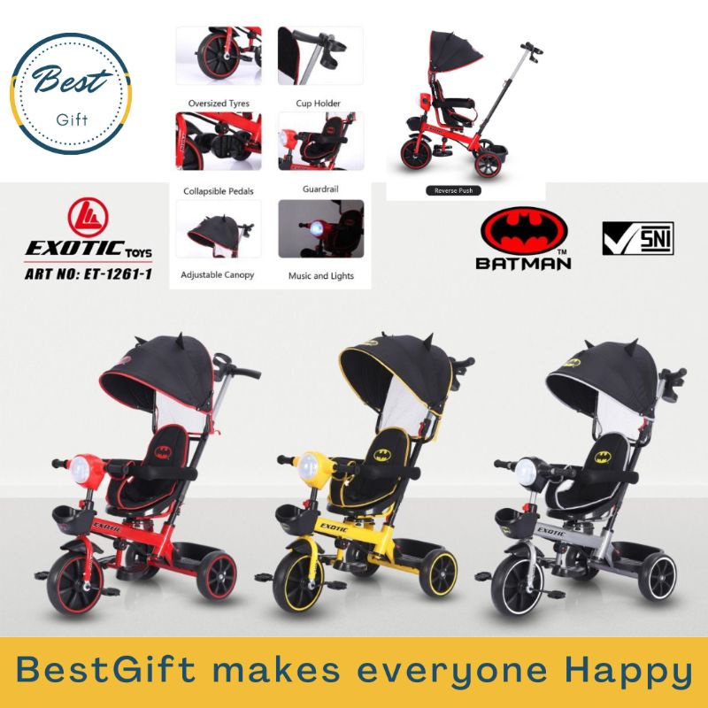 TRICYCLE (Stroller ET-1261-1 (BATMAN) EXOTIC