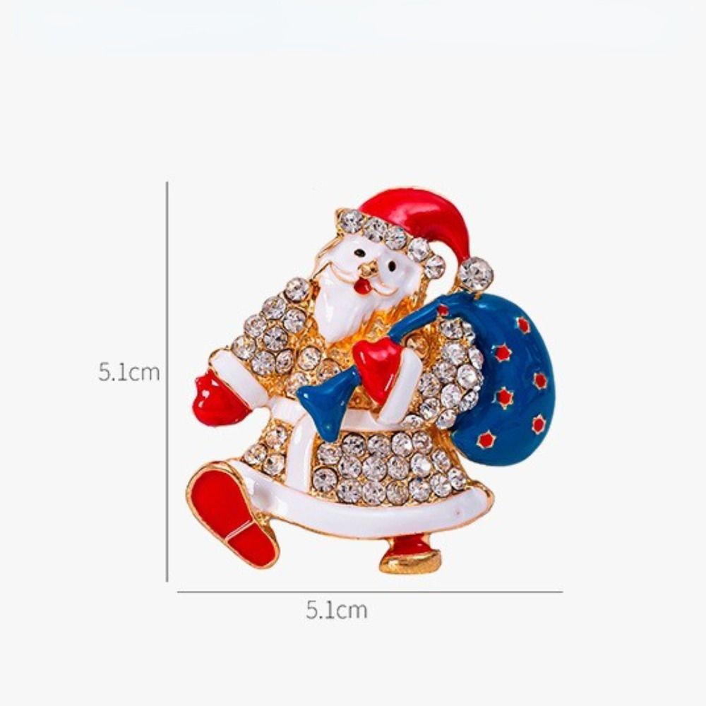 Needway  Santa Claus Bros Desain Rasa Kualitas Tinggi Jaket Sweater Aksesoris Pakaian Enamel Pin Pesta Jeweley Wanita Bros