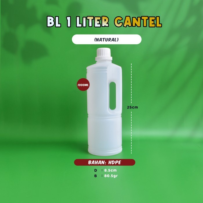 BOTOL PUPUK 1 LITER CANTEL - BL 1 LITER CANTEL - BOTOL PARFUM LAUNDRY