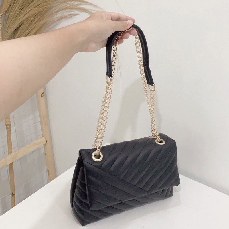 [GERAI HALWAKU - READY] SHAFA BAG - TAS SELEMPANG WANITA - TAS RANTAI - TAS BIG SIZE - TAS WANITA CA