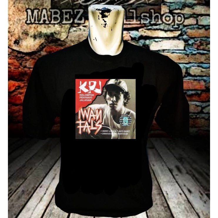 Kaos katun 20s Iwan fals album KPJ sablon DTF