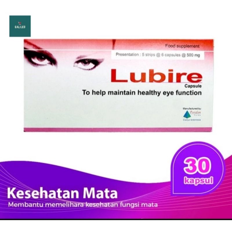 Lubire capsule vitamin mata tablet isi 30 perbox