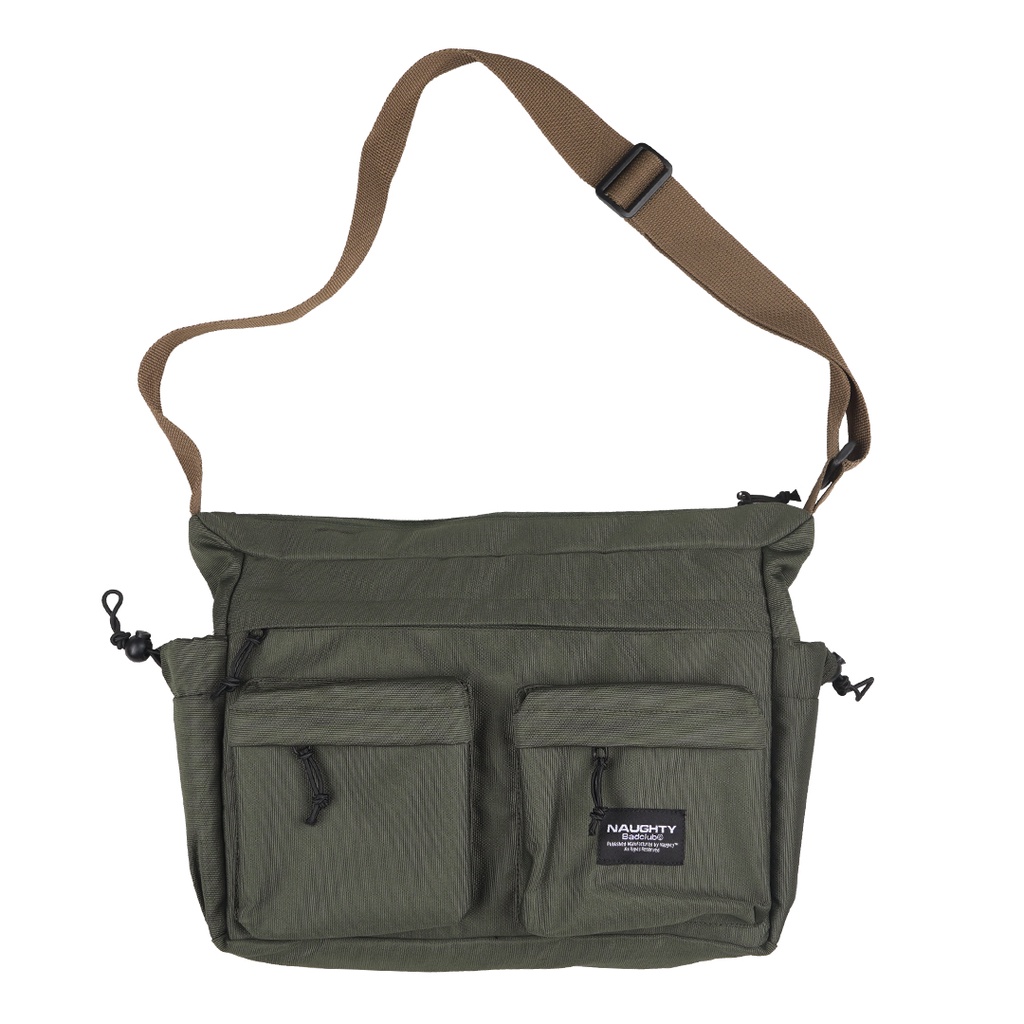 Naughty Badclub Olive Sling Bag Wood