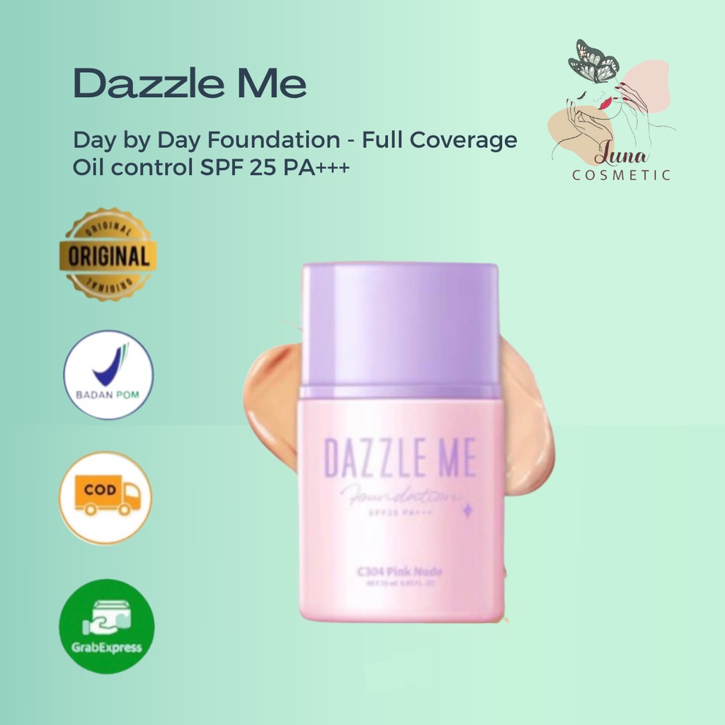 DAZZLE ME Day by Day Foundation - Full Coverage Oil control Long Lasting Makeup SPF 25 PA+++