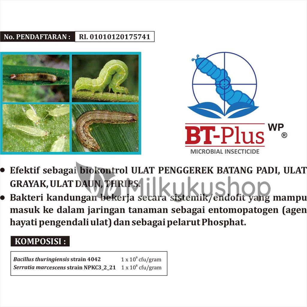 BT-PLUS WP 50 GRAM PER SACHET BTPLUS BIO INSEKTISIDA