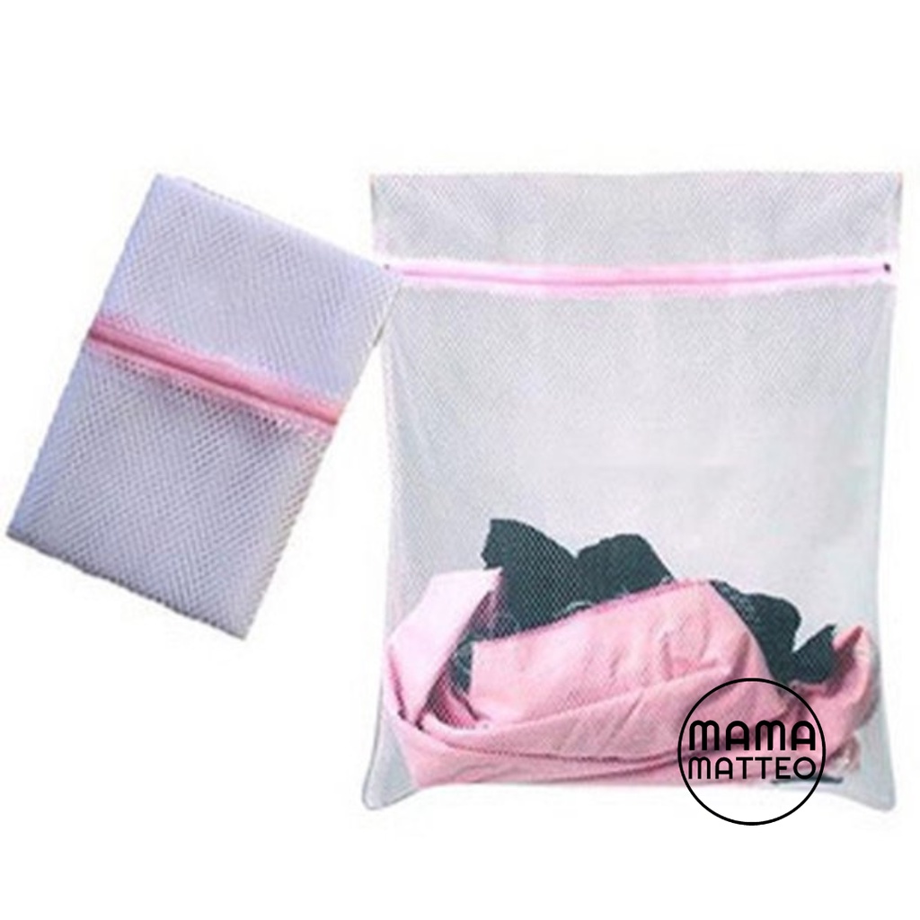 Laundry Washing Bag / Kantong Mesin Cuci Jaring / Tas Cucian Baju / Pouch Tempat Baju Kotor Bra Daleman / Size M &amp; L