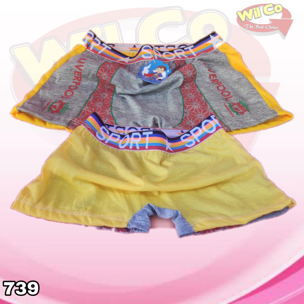 K739 - (Harga 1Pcs) CELANA DALAM ANAK PAKAIAN DALAM ANAK COWOK BOXER HT MAN SIZE (S - L)