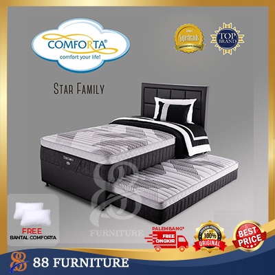 SpringBed Comforta Sorong STAR FAMILY Set Spring Bed Kasur Tingkat Anak