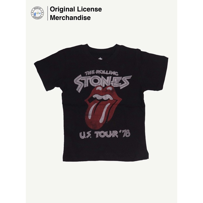 Kaos Baju Sablon Anak Kid Laki Perempuan ROLLING STONES Ori US Tour 78