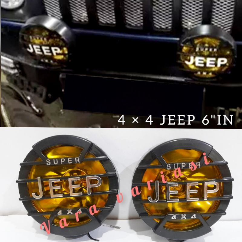 LAMPU KABUT JEEP LAMPU TEMBAK 4 × 4 JEEP KUNING MOBIL UNIVERSAL