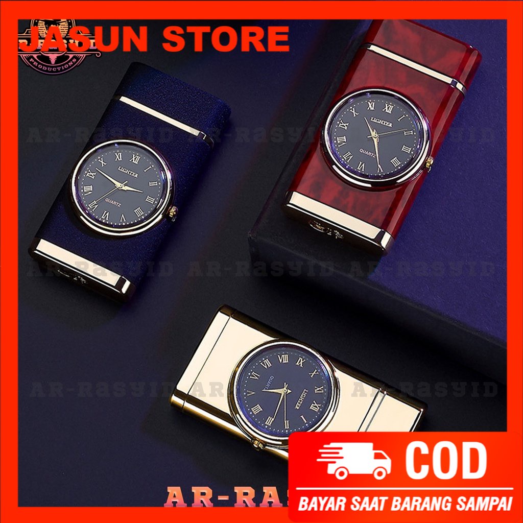 Bisa COD! Korek Api Las Gas Jam Elegan Fashion Watch Lighter HF-602