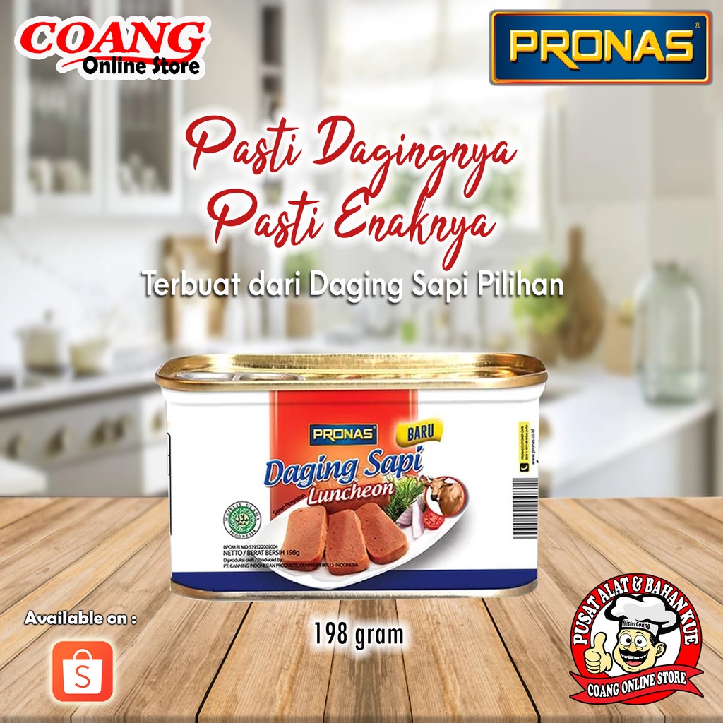 

Pronas Luncheon Meat Sapi 198 Gr - Kornet Sapi - Daging Sapi Pilihan