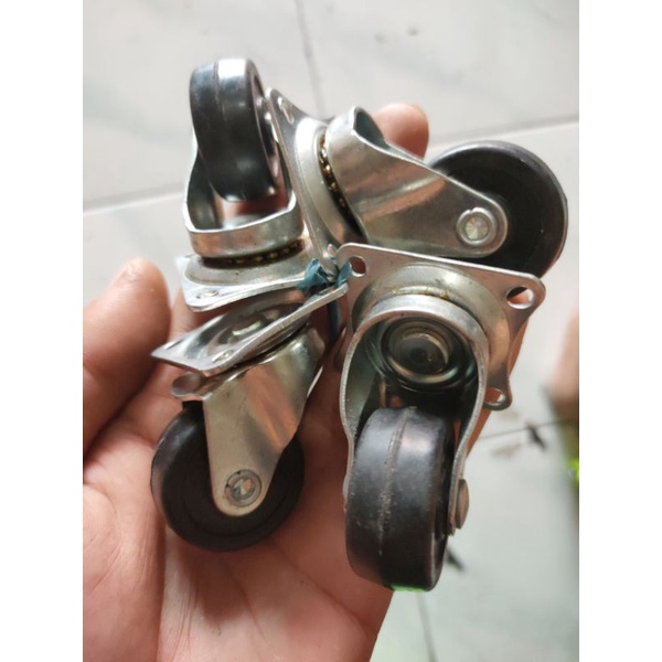 roda kecil roda rak roda cabinet roda mini 1.5" putar
