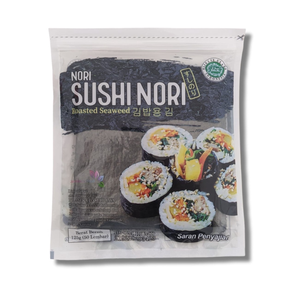 

Sushi Nori Sheet Gold 50 Lembar | Sushi Roasted Rumput Laut Untuk Kimbab Gimbab HALAL MUI