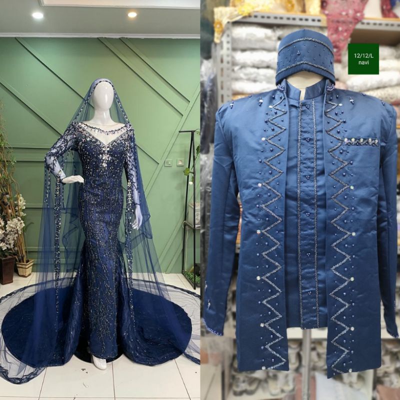 CAUPLE GAUN PENGANTIN DUYUNG | GAUN JUBAH|BAJU WEDDING BEREKOR | GAUN MEWAH  FUL PAYET | GAUN MODREN