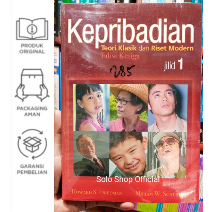 ORIGINAL FREE BUBBLE WRAP Buku Kepribadian Teori Klasik Dan Riset Modern Jilid 1 Edisi Ketiga 3 Howa