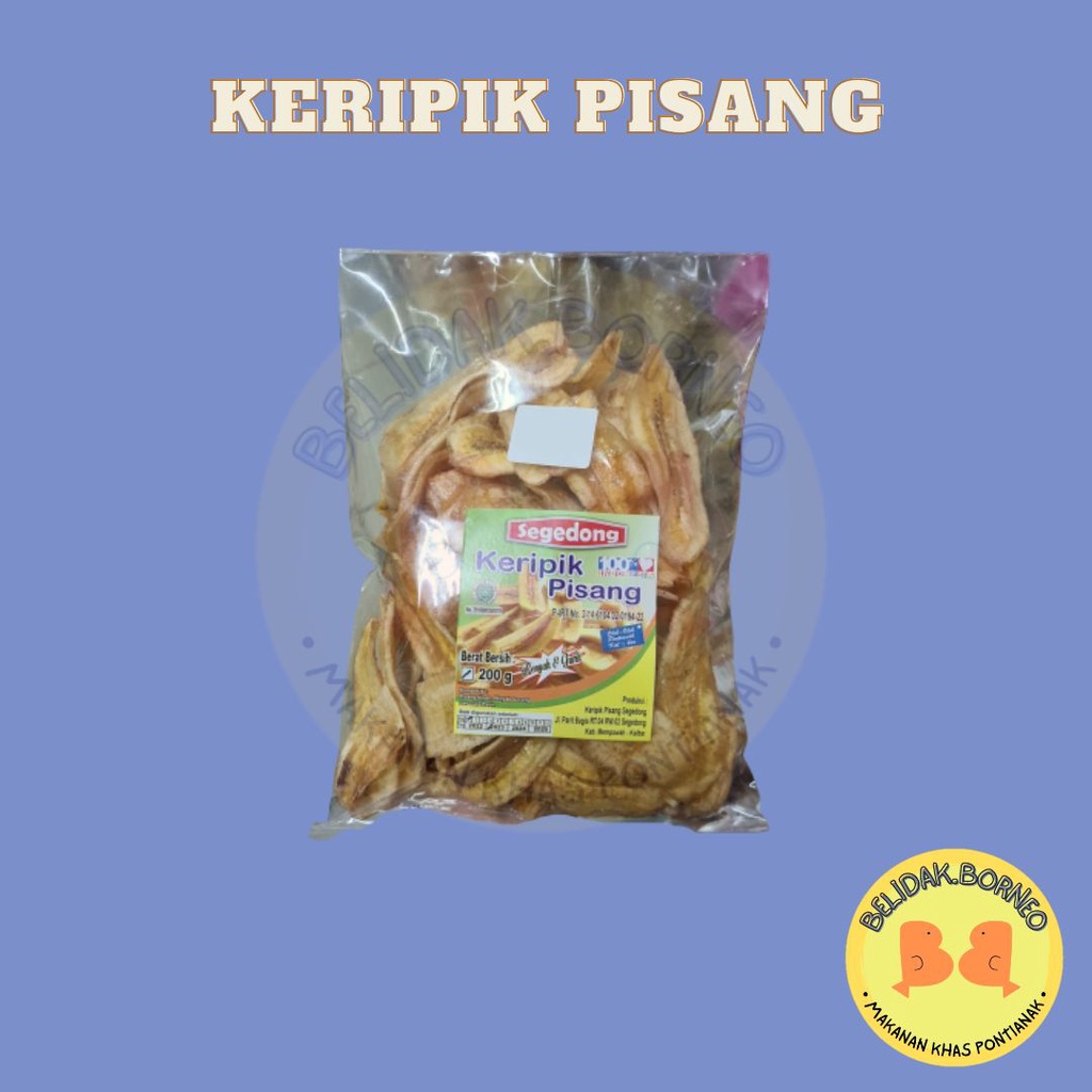 

Keripik Pisang Manis Segedong Khas Pontianak 200 gr