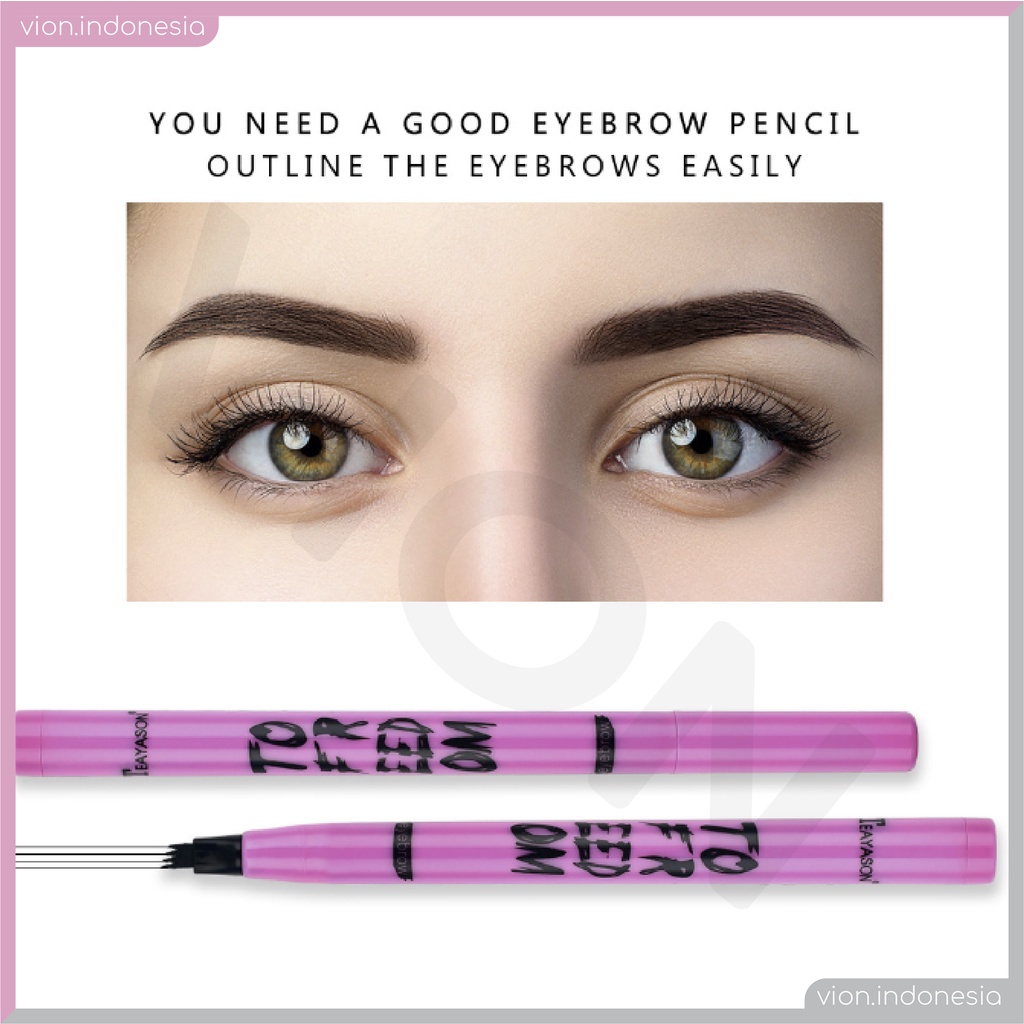 Teayason Pensil Alis Tint My 4 Tip Eyebrow Pencil 4 Jaw Contouring TE010