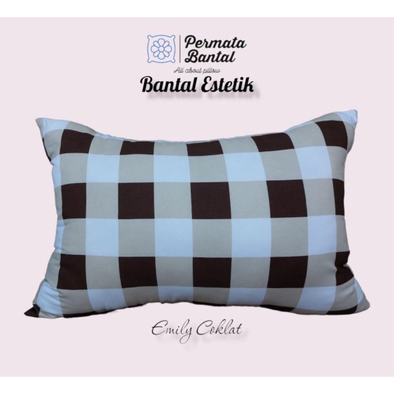 [PROMO] Bantal Estetik PERMATA BANTAL Padat isi 900Gram Full Silikon ukuran 50x70