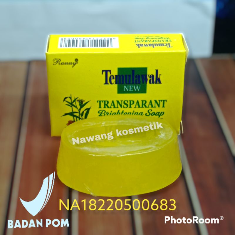 Runny Sabun Temulawak Transparan Oval Leviana Herbal Original BPOM